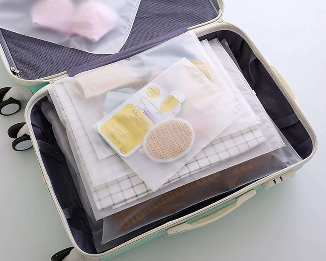 Transparent Frosted Zipper Bag